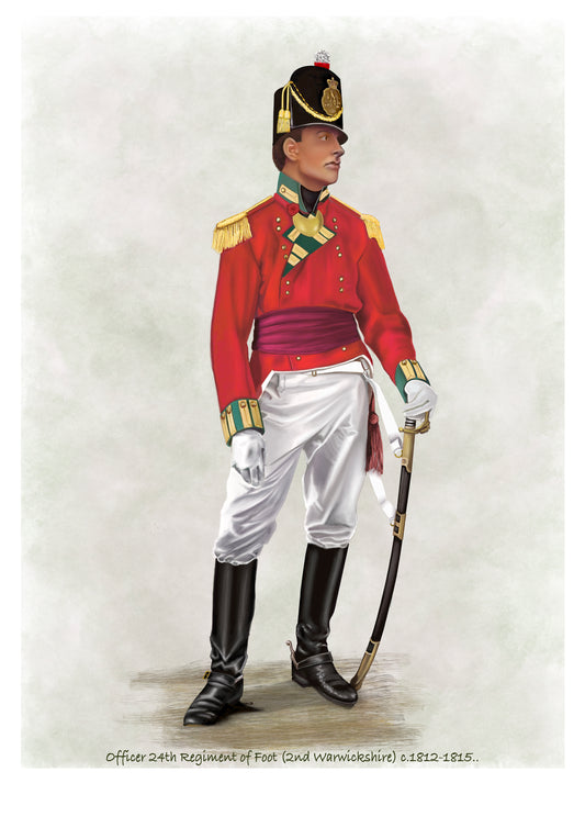 24th Regiment of Foot (2nd Warwickshire) Officer, c.1812–1815